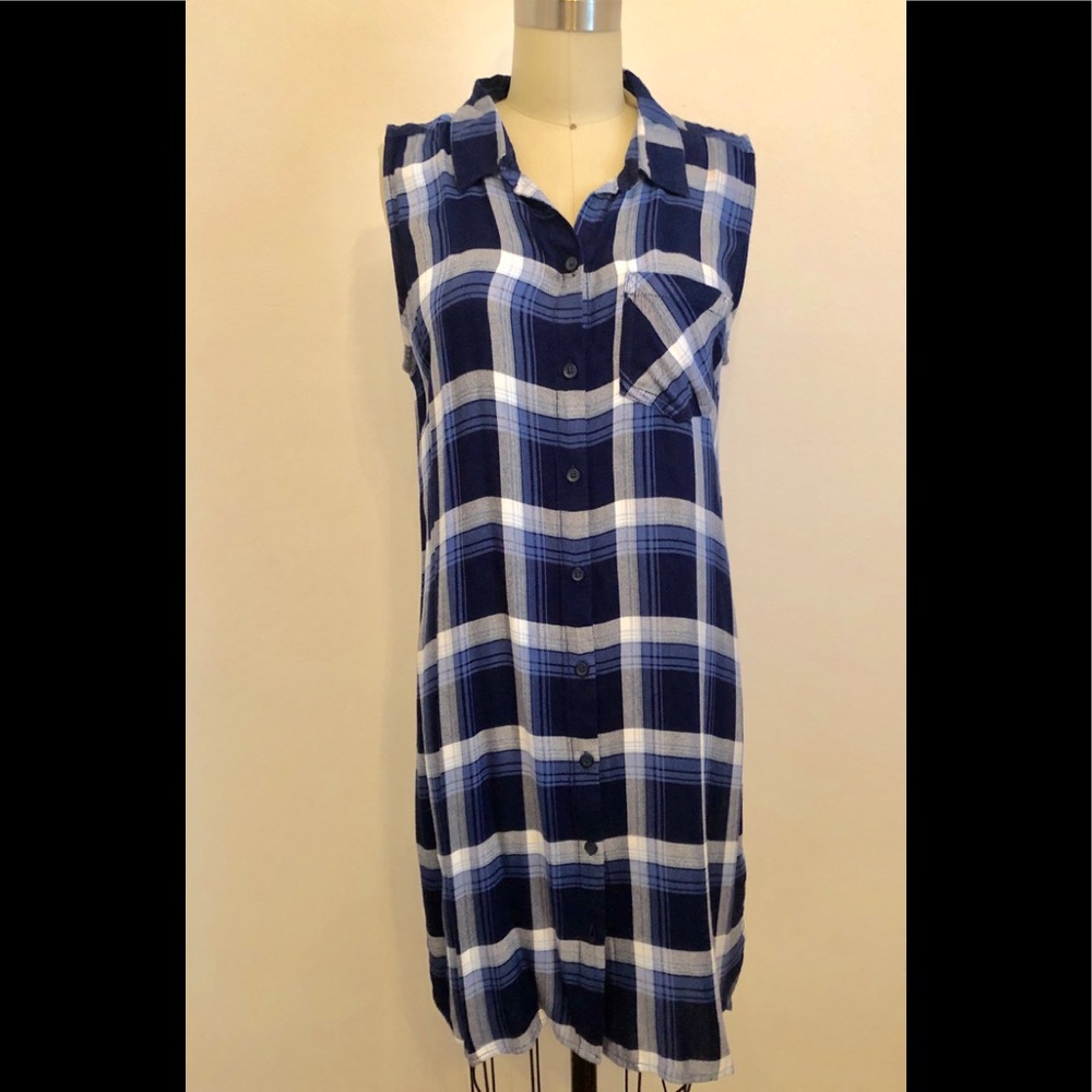 Soo Cute Blue plaid Dress
